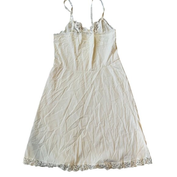 Vintage Sears White The Doesn't Slip Full Slip Lace Tall 38 - Picture 2 of 6